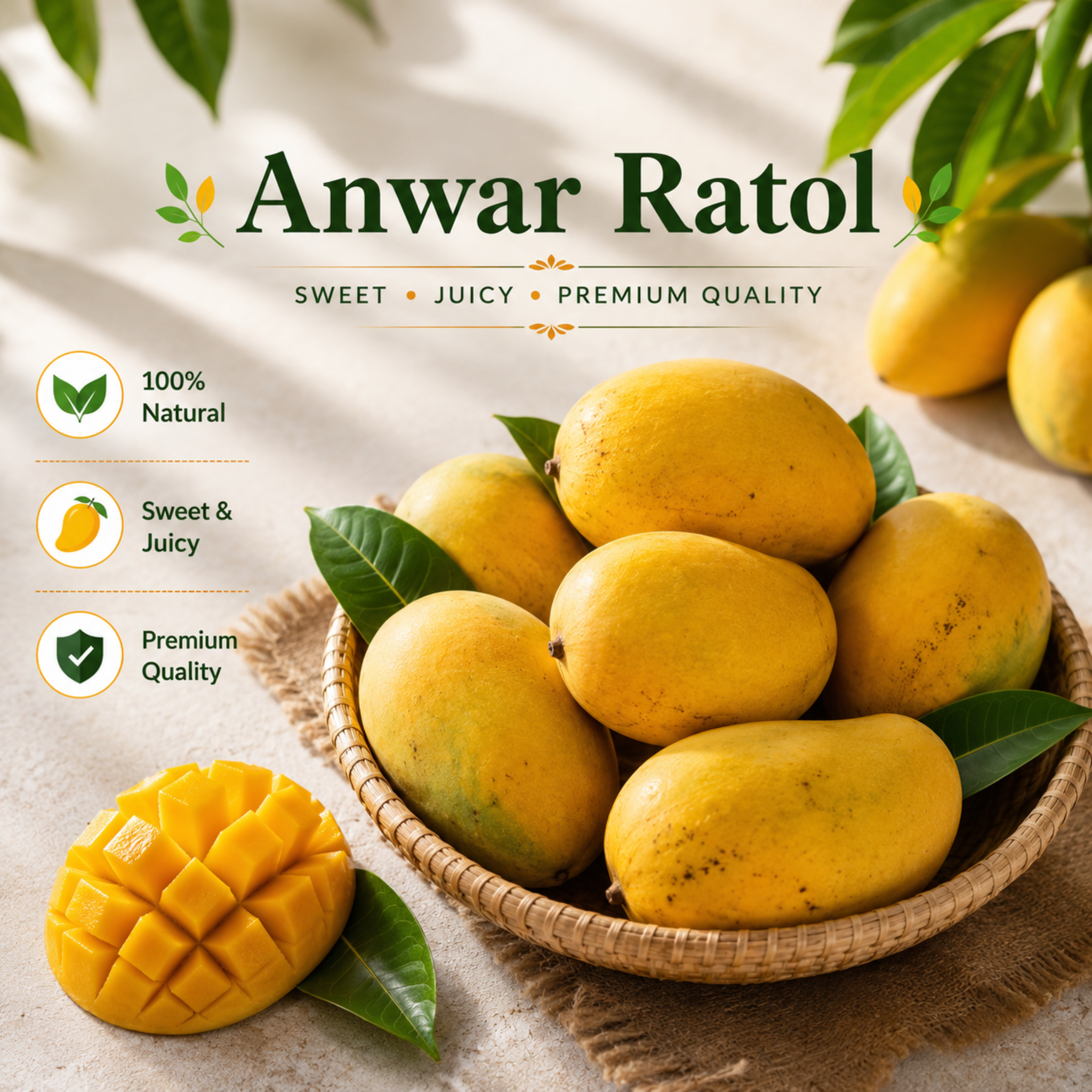 Anwar Ratol Premium Mangoes – fresh Pakistani mangoes from Roz Taza