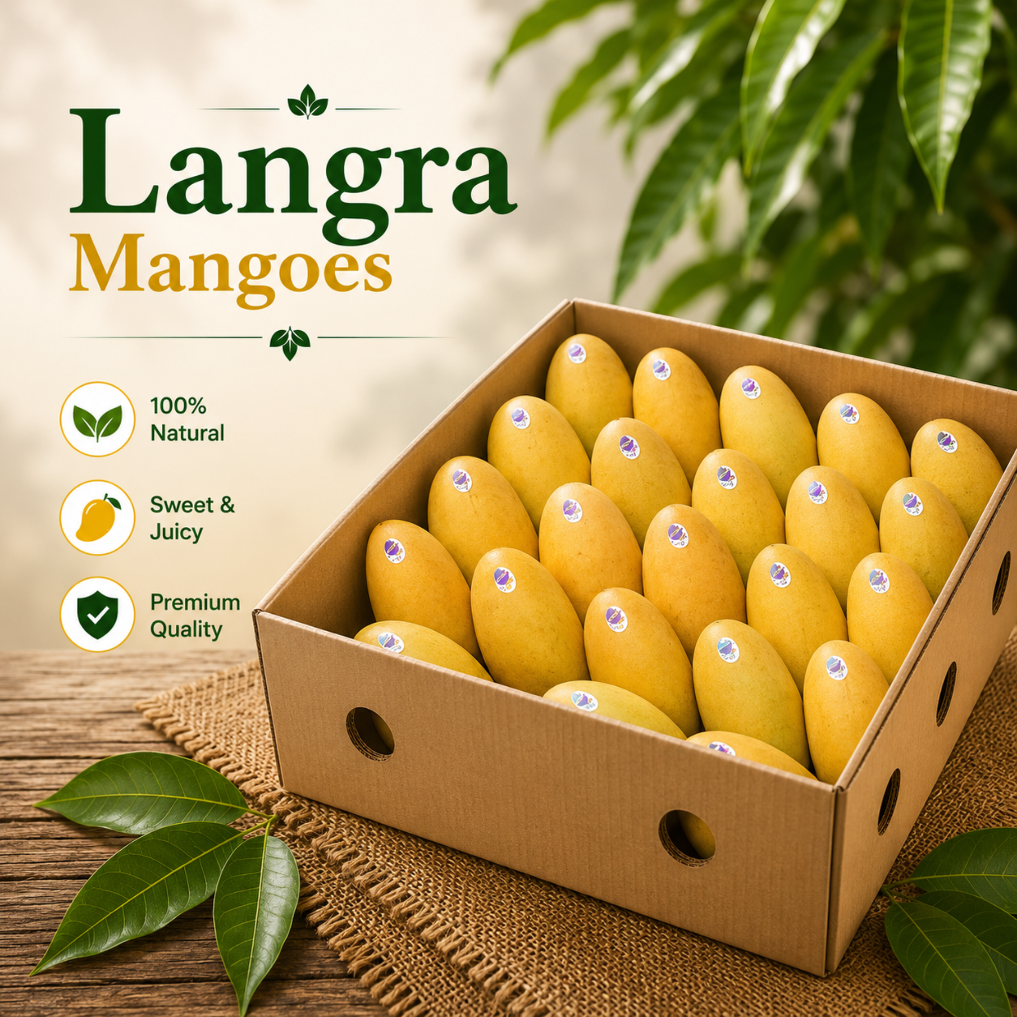 Roz Taza Langra Mangoes – fresh Pakistani mangoes from Roz Taza